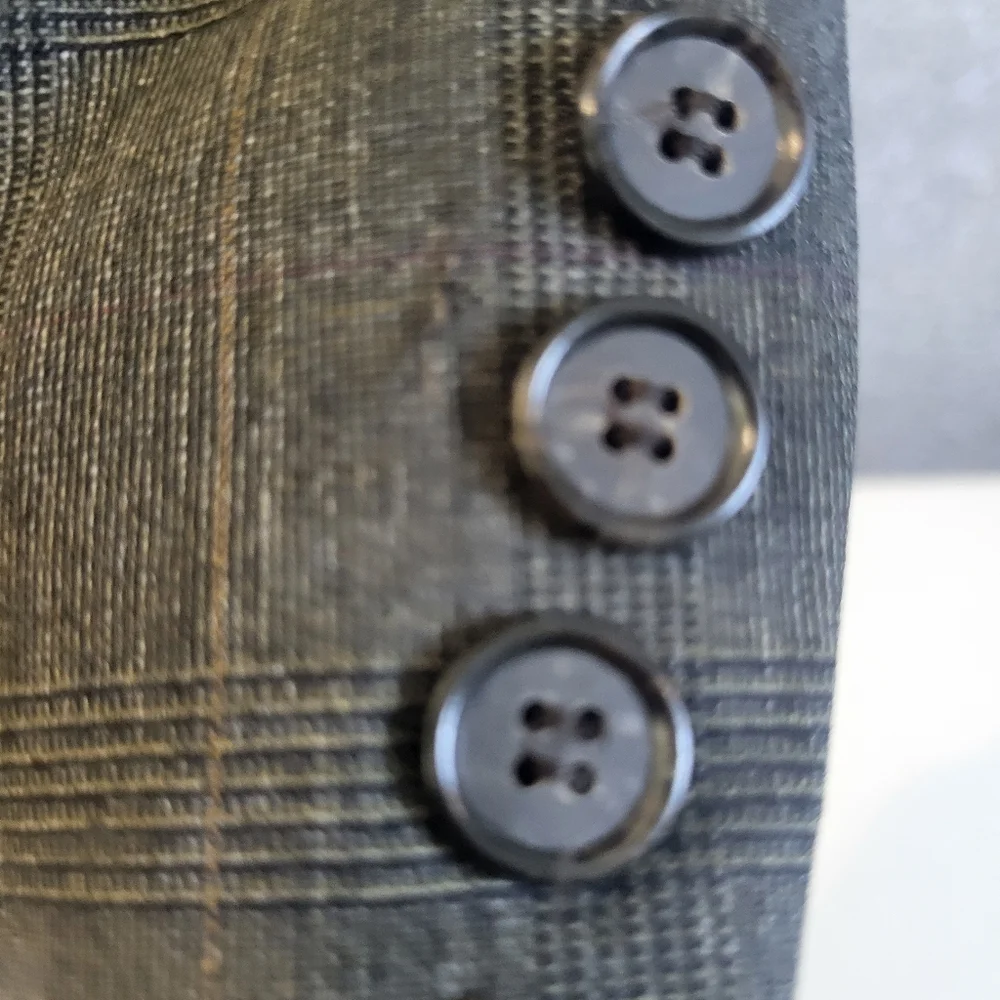 Vintage,Bert Pulitzer, Men's Blazer/Sport Coat, Plaid Tan Details, Size 48 L‎